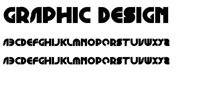 GRAPHIC DESIGN font